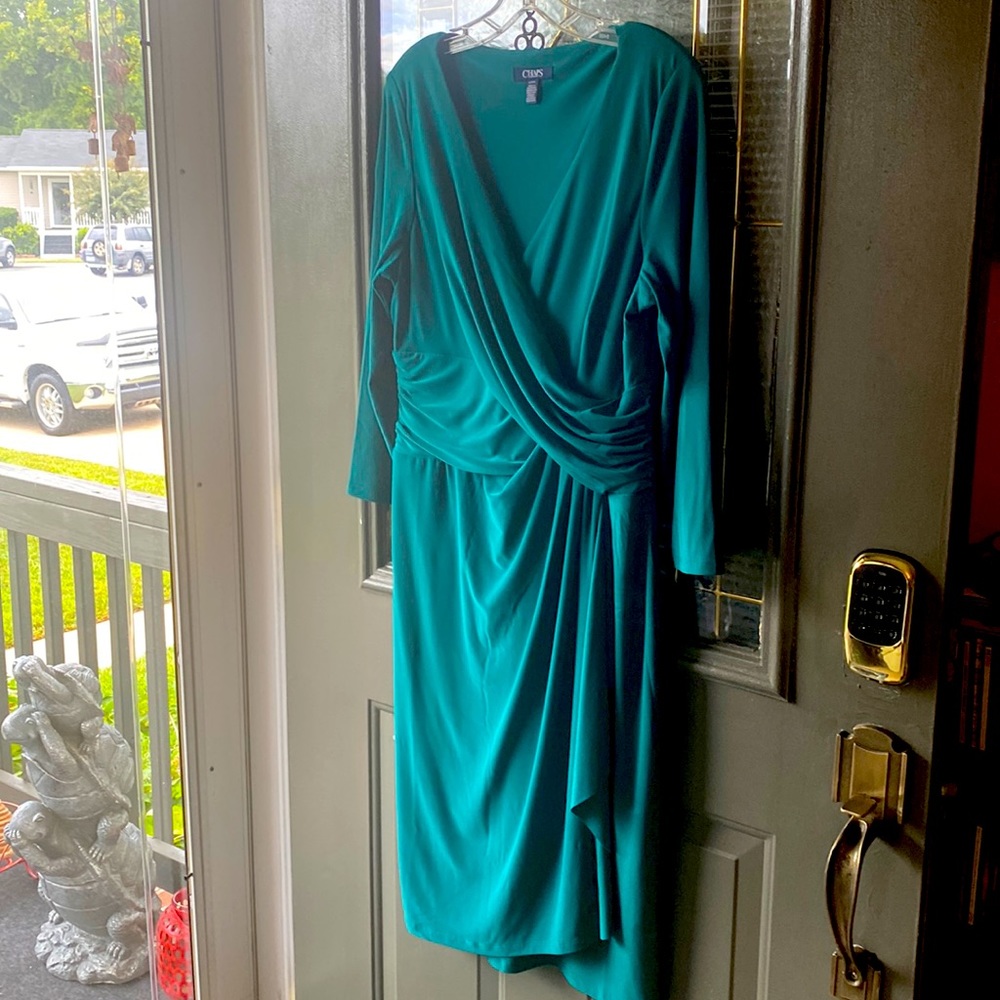 Green Chaps dress, slightly worn.